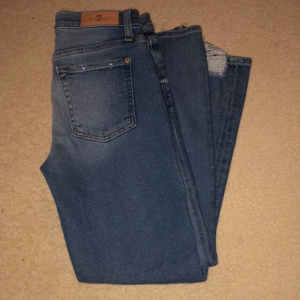 7 for Mankind jeans.